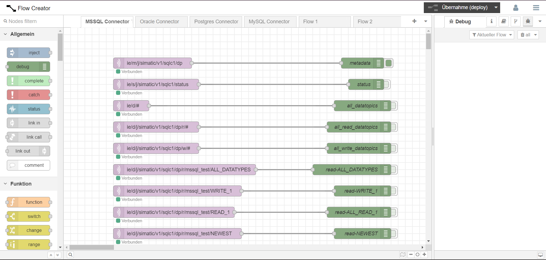Node Red Flow Creator